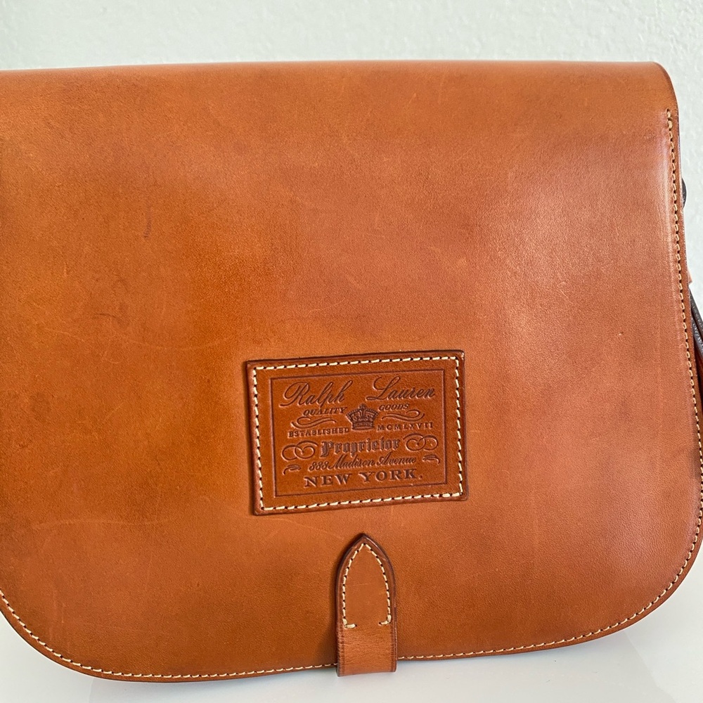 Ralph Lauren collection Brown Leather Saddle bag - Picture 3 of 15